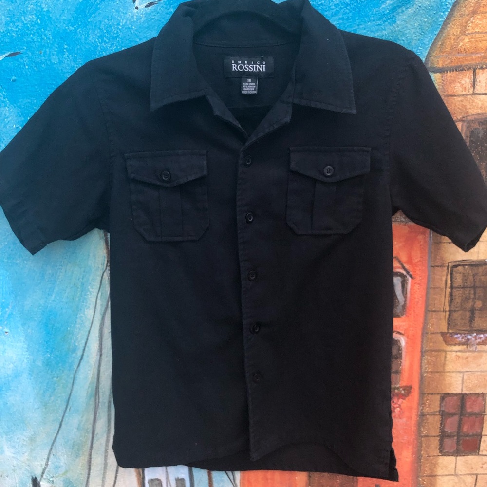 Rossini Black bottom down shirt